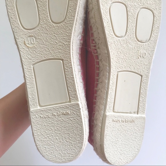 Red denim embroidered star espadrilles - Picture 6 of 7